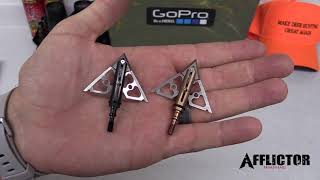 Afflictor Broadhead Comparison 20 [upl. by Griffin273]