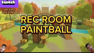 REC ROOM PAINTBALL WITH ZAYDAAN MY FIRST LIVE STREAM [upl. by Oinota]