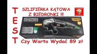 CCC w BIEDRONCE czyli Szlifierka Kątowa NITEO TOOLS 1200W za 89zł [upl. by Noreik]