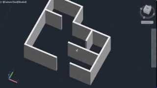 AutoCAD Classes Fast 3D Wall With PolySolid [upl. by Orel]