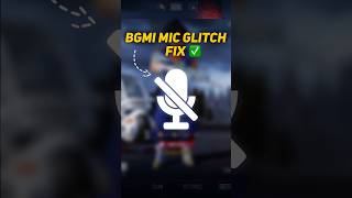 Bgmi Mic glitch problem solve✅ update 35 mic glitch problem pubgmobile bgmi shorts [upl. by Yenettirb]