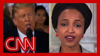 Ilhan Omar responds to Trumps racist attack He spreads the disease of hate [upl. by Holbrook]