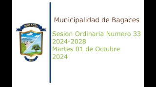 Sesión Ordinaria Numero 33 20242028 Martes 01 de Octubre 2024 [upl. by Hasile]