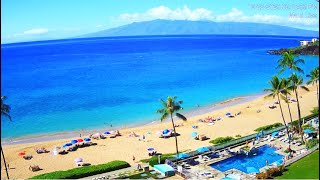 11222 STREAMED  MAUI BEACH CAM Kaanapali Beach Maui  wwwWhalerCondonet [upl. by Ymmor755]