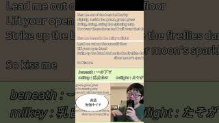 英詞翻訳ミルキートワイライトの下でキスしてSixpence None The Richer  Kiss Me lyrics shorts 洋楽意訳 和訳 [upl. by Asertal]