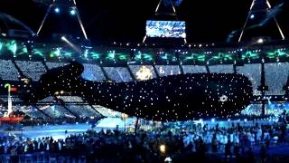 London 2012 Paralympics Opening Ceremony Whale Stephen Hawking [upl. by Carman398]