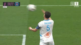 Leonardo Balerdi Own GoalMarseille vs PSG 03 All Goals and Extended Highlights [upl. by Harimas321]