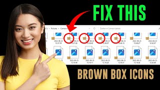 How to Fix Brown Box Icons in Left Bottom Corner of Files Folder [upl. by Aniroz]