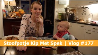 Stoofpotje Kip Met Spek  Bellinga Vlog 177 [upl. by Sirod]