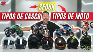 TIPOS de MOTO ¿Qué tipo de CASCO DEBO LLEVAR 🤔 [upl. by Hamil70]