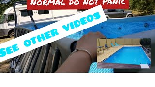 Watch before you Fill 12x24 INTEX POOL sides bow while filling YES Its Normal [upl. by Yarvis20]