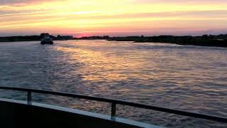 Beautiful Sunset on the River Rhine Germany  Uniworld River Cruise [upl. by Krigsman]