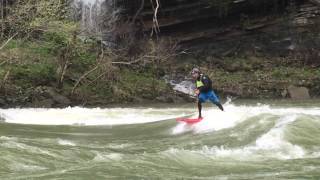 East Coast Whitewater SUP  Mike Tavares  Badfish SUP [upl. by Wellesley922]