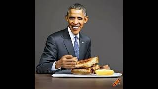 Grilled Cheese Obama Sandwich AI Remix [upl. by Dnomra814]