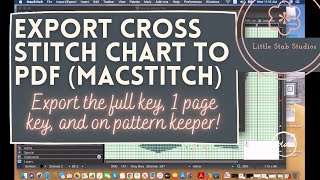 MacStitch or WinStitch Upload Cross Stitch Chart as a PDF 3 ways shown updated for 2021 [upl. by Zandt]