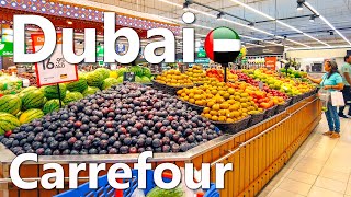 Prices in Dubai Hypermarket Carrefour Full Review 4K🇦🇪 [upl. by Alpheus]