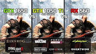 GTX 1050 Ti vs GTX 1650 vs RX 560  Test In New Games [upl. by Annahoj]