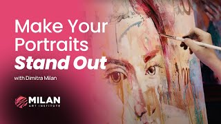 How to Paint a Portrait in Abstract Realism Free Workshop [upl. by Yelloh]