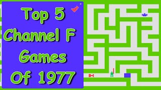 Top 5 Channel F Games Of 1977 By RetroSlayer [upl. by Inatirb]