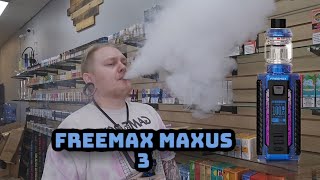 This Thing Is Isane  Freemax Maxus 3  Vape Review [upl. by Rap]