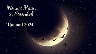 Nieuwe maan in Steenbok 🌑♑ 11 januari 2024 ✨ Emotionele rust  Focus en vastberadenheid 💖 [upl. by Kcirreg]