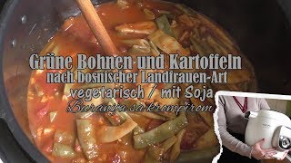 KRUPS cook 4 me  vegetarischer grüne Bohnen Eintopf mit Soja [upl. by Reneta892]