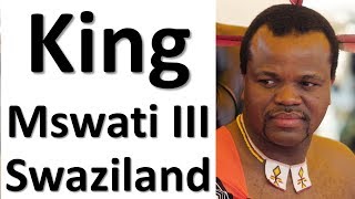 King Mswati III of Swaziland [upl. by Ingaborg102]