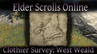 Clothier Survey West Weald Elder Scrolls Online ESO [upl. by Esej88]