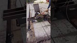 Manufacturing process of cutting concrete slab into equal parts [upl. by Venus]