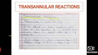 Transannular reactions epoxidation [upl. by Tedmann]