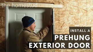 How I install a Prehung exterior door [upl. by Krilov282]