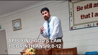 Applying Gods Law — 1 Corinthians 9812 [upl. by Ainimre927]