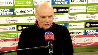 Uwe Rösler “es war kaum zu überbieten” Fortuna Düsseldorf VfL Bochum 0 3 [upl. by Naara]