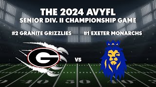 The 2024 AVYFL Senior Div II Championship Game [upl. by Constancy]