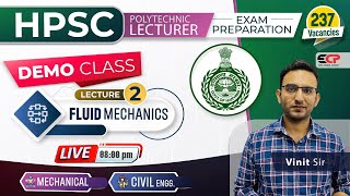 DEMO CLASS HPSC Lecturer FM  Lec02 Mechanical amp Civil  237 Posts Exam preparation  LIVE [upl. by Whiffen355]