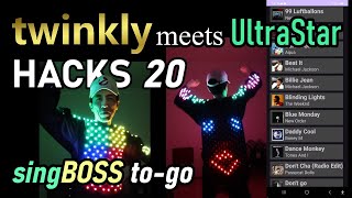 The singing face App  Twinkly light Hacks 20 [upl. by Atiuqaj659]