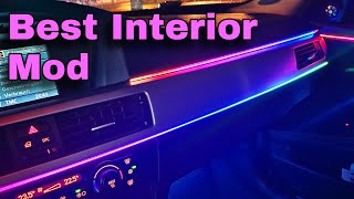 Best Ambient light kit  Installation on my BMW E91  E90 E91 E92 DIY [upl. by Eleinad571]