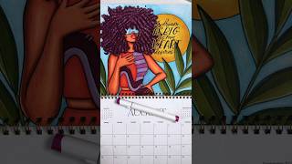 A Calendar You Can Color 🤩 coloring art [upl. by Anilem]