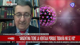 Médico argentino en Milán pide que se haga cuarentena total [upl. by Elleda]