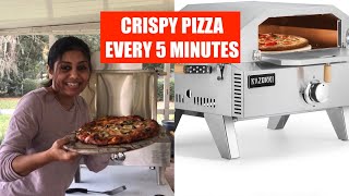 SuperFast Crispy Pizza every 5 minutes with Razorri 2in1 oven Grill video Review BhavnasKitchen [upl. by Sirovart]