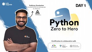 Day 1  Python Fundamentals  Python Zero to Hero 5 Days [upl. by Chari316]