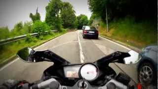 On Board YZFR125 Arrow Exhaust NO DBKiller Torino Sassi  Superga  Baldissero Torinese [upl. by Arde]