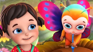 🦋 Titli Udi Ud Na Saki  तितली उड़ी  Hindi Rhymes For Children 2022  Jugnu Kids [upl. by Attekahs645]