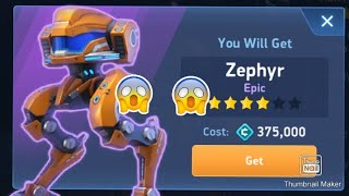 FINALLY UNLOCKED ZEPHYR 😭🤩  MECH ARENA ROBOT SHOWDOWN  UNLOCKING ZEPHYR  TOURNAMENT [upl. by Faxen484]