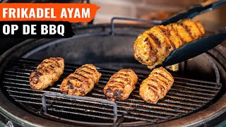 Indonesische Frikadel Ayam  Kamado voor beginners  BBQ recept [upl. by Uamak]