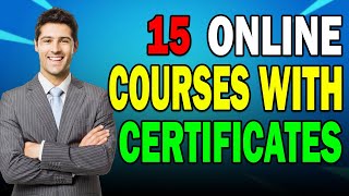 Top 15 Free Online Courses with Certificates – Learn amp Earn Skills for FREE [upl. by Nnovahs]