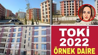 Toki İstanbul Yeni Projesi 2022  Toki 21 örnek daire ev turu vlog [upl. by Nivej]