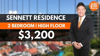 Singapore Condo Property 𝘾𝙊𝙉𝘿𝙊 Home Tour SGD3200  Sennett Residence 2 bedder  For Rent [upl. by Kussell]