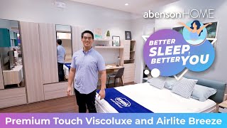 Uratex Premium Touch Viscoluxe vs Airlite Breeze  abensonHOME [upl. by Billen]