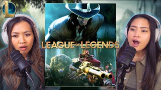 OUR FIRST TIME WATCHING LEAGUE OF LEGENDS quotA Twist of Fatequot amp quotA New Dawnquot  Reaction amp Review [upl. by Kirenoj]